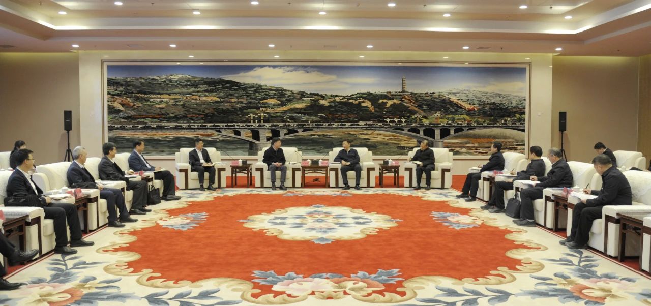 陜西省委常委、延安市委書記趙剛會見嚴(yán)鑒鉑董事長一行